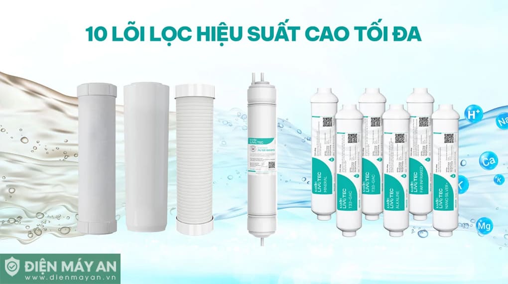 Máy lọc nước nóng lạnh Karofi Livotec 628